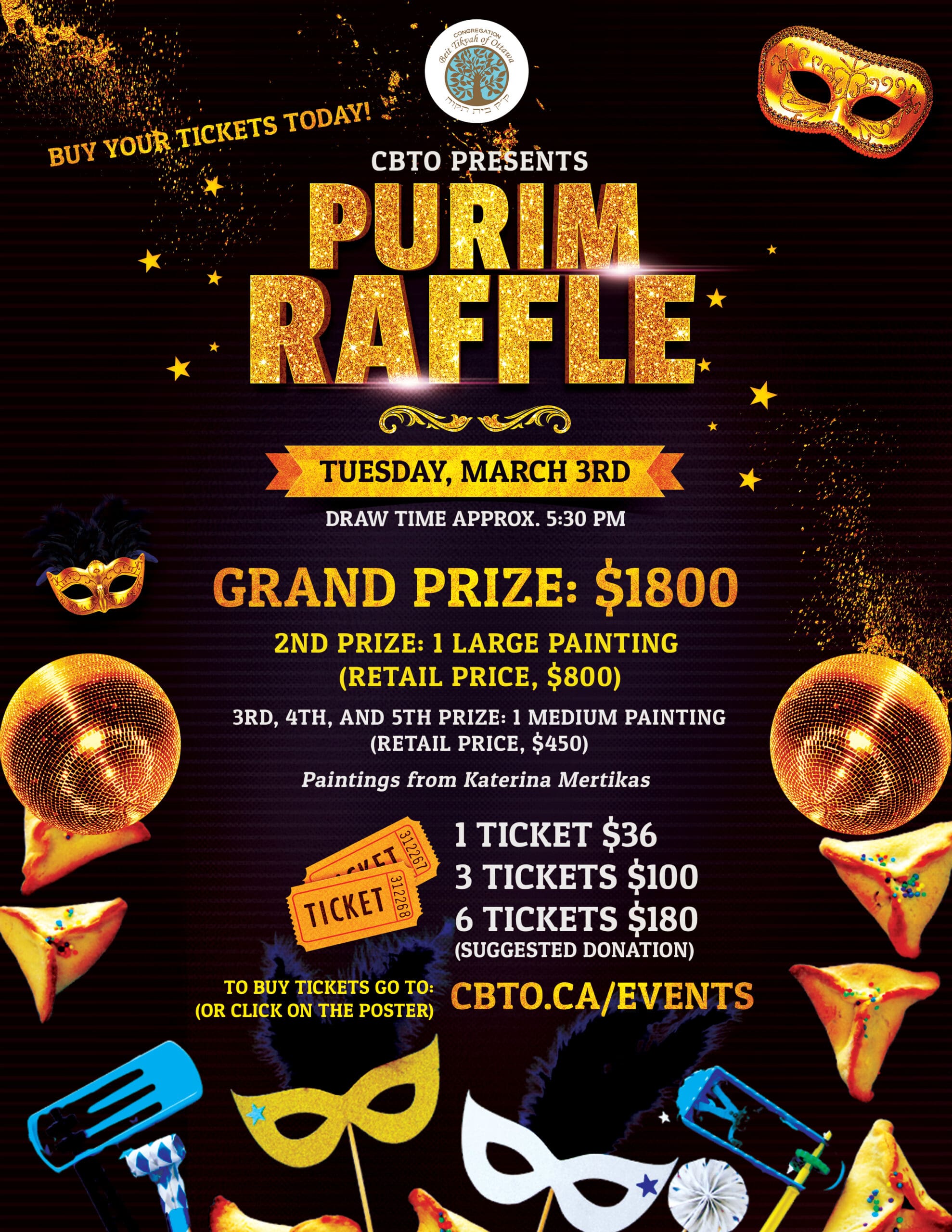 CBTO Purim Raffle 2026 - Final Vb