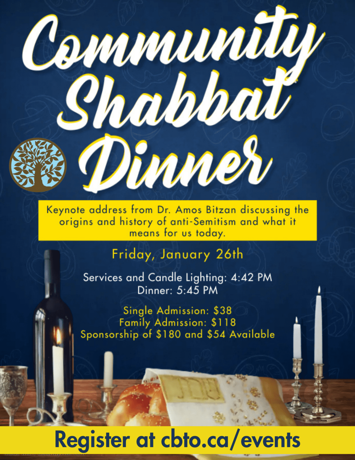 Community Shabbat Dinner – Congregation Beit Tikvah of Ottawa